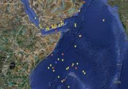 Map showing the spread of attacks over the last three months off the East Coast of Africa and Gulf of Aden Map showing the spread of attacks over the last three months off the East Coast of Africa and Gulf of Aden